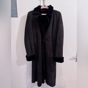 Brown Shearling Women's Coat